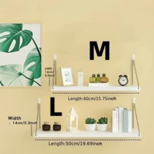 [Trang trí phòng Giáng sinh] 1 kệ gỗ treo tường đơn giản theo phong cách Bắc Âu, giá để đồ treo tường, kệ gỗ nổi, đồ dùng sắp xếp cho phòng khách, phòng ngủ, phòng tắm, trang trí nhà cửa, trang trí tường - trắng - Xem 6