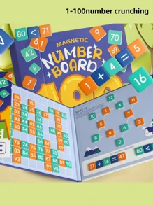 磁性字母拼图书：适合学龄前儿童的彩色字母学习套装，适合3-5岁儿童的冰箱贴