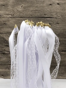 6Pcs/SetMagic Wand Ribbon Pulling Flower With Bell - Christmas, Wedding, New Year's Party, Concert, And Birthday Decoration, Perfectly Creating A Dreamy Atmosphere, Essential For Princess Parties - Multicolor - View 7