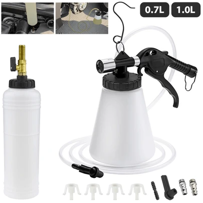 Lislark 1 Set 1L Capacity Brake Fluid Replacement Tools Car Brake Bleeder Kit Oil Change Pump Oil Change Equipment Kit Plastic