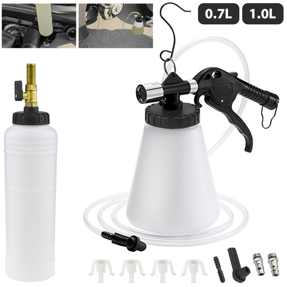 Lislark 1 Set 1L Capacity Brake Fluid Replacement Tools Car Brake Bleeder Kit Oil Change Pump Oil Change Equipment Kit Plastic