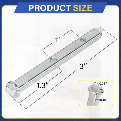 900-21355-XCP5 Zinc Die Cast Window Replacement Pivot Bar 85 Series 3-3/16", 10 Pack