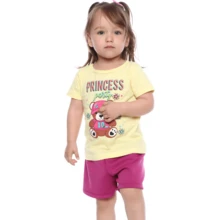 Conjuntos Femininos kit com 8 peças = 4 conjuntos Estilo, Conforto e Diversão - Multicolorido - Visão 4