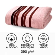 Giant Bath Towel Set 4 Pieces 100% Cotton Thick Plush Super Soft Excellent Absorption New Premier Valletex - 赤陶色/玫瑰色 - 查看 5