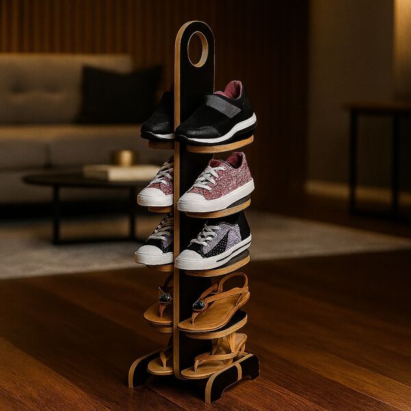 Sapateira de porta Decoração Casa Sapateira Madeira Quarto