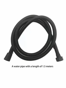 Juego de ducha de mano cuadrada (cabezal de ducha/manguera/soporte), con efecto potenciador de la presión del agua y gran caudal de agua, adecuado para duchas de baño domésticas y suministro de agua caliente.