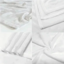 1pc Plush Soft Warm Flannel Blanket - Cute Deer With Red & Green Plaid & Golden Bow, Christmas Bows & Holly Berries, All-Season Cozy Bedspread For Bed, Sofa, Couch - Heavyweight Deer Print Throw (Machine Washable), Christmas Throw Blanket, Christmas Throws - White - View 3