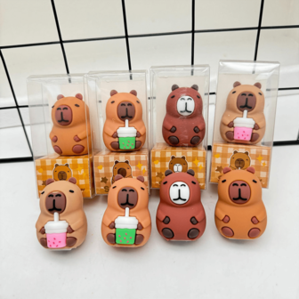 1pc/4pcs/7pcs Fun Creative Capybara Pencil Maker, Luxurious Cool And Fashionable Stationery, Random Colors, Pencil Sharpener With Novel Shape For Birthday Decoration, Peculiar And Unique Design, Fun School Supplies & Teacher Reward Gifts, Kids Pencils, Cool Kids, Soft Stationery For Teachers, Gifts For Boys, Gifts For Girls, Suitable For Graduation Season, Eid Al-Adha, Independence Day, Back-To-School Season