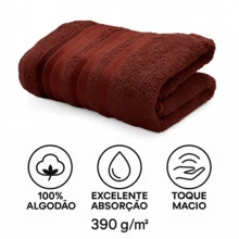 Bath Towel Set 4 Pieces 100% Cotton Thick Super Soft Terry Excellent Absorption New Premier Valletex - 亮橙色 - 查看 4