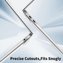 Transparent Bowknot Protective Case, Compatible With MacBook, Durable Plastic Hard Shell Protective Cover Compatible With Macbook Air Pro