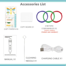 1Set Low Temperature 3D Pen Children DIY 3D Printing Set,New Pencil Design,(Use It After Charging)Puzzle Science Toys For Kids Early Educatio Gift PCL Material Painting Toys .Halloween, Christmas & Birthday Gifts. Using PCL Consumables (For Low-Temp Pens) - Multicolor - View 4