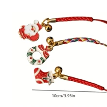 Christmas Phone Pendant Santa Claus Strap Short Cartoon Christmas Tree Cute Bell Pendant - Perfect For Holiday Parties And Gift Giving(Makes A Sound) - Multicolor - View 4