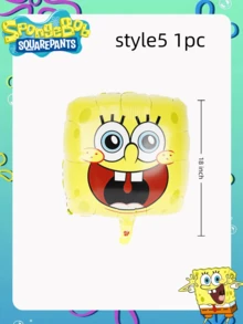 SPONGEBOB 1/5 pièces Nouveaux ballons en film d'aluminium sur le thème de la série animée Bob l'éponge, le meilleur décor de fête pour créer une ambiance festive pour vos amis. Décoration parfaite pour une fête, la maison, la chambre. Cadeau idéal pour Noël, la Saint-Valentin, une remise de diplôme pour votre petite amie.