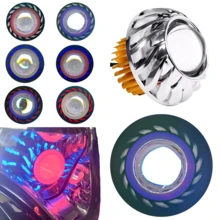 Faro Ojo Angel Y Demonio Lupa Led Moto Auto Tipo Turbina Exterior BLANCO. Vmingo - Azul - Ver 2