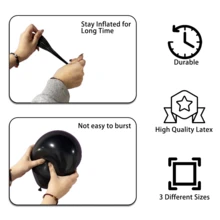 138pcs Halloween Party Balloon Wreath Arch Kit, 12/10/5-Inch Black, Orange Latex Balloons With Moon Kitten Aluminum Foil Balloons, Suitable For Halloween Decorations