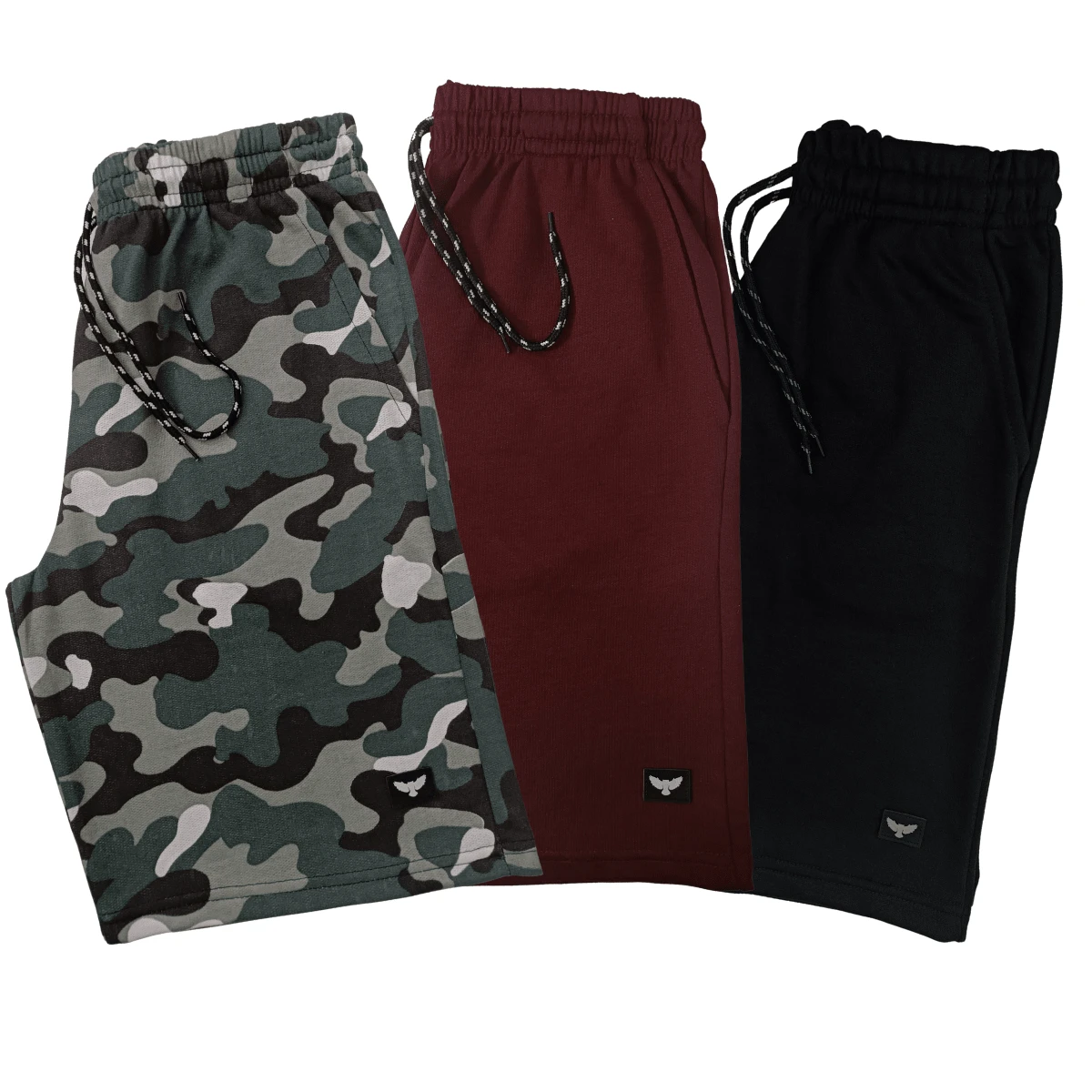 Kit Of 3 Men's Plus Size Camouflage Sweatpants, Assorted Colors, G1, G2, G3 - Army Green - View 1