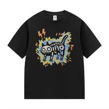 Electric Cat Aesthetic Unisex T-Shirt - màu đen - Xem 3