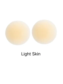 1 Pair Plus Size Silicone Invisible Nipple(8/10cm) Covers Pasties For Party Events - Khaki - View 7