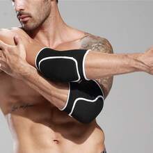 2PCS Sports Protective Sleeve For Men's Football, Arm And Joint Protection Sleeve, Wrist And Elbow Protection, Elbow And Knee Protection, Flat Support, Thick