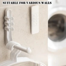 2/4/6/10pcs Magnetic Remote Control Holder - Remote Organizer. Hole-Free Installation, Silicone Remote Control Holder Wall Mount