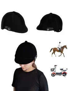 1pc High Quality Thick Electric Motorcycle Protective Helmet, Breathable Equestrian Helmet, Horse Riding Helmet, Racing Helmet For Men And Women, Equestrian Supplies