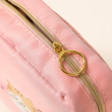 1pc Cartoon Cat Double-Layer Sanitary Pad Storage Bag, Lipstick Foundation Eyeshadow Cosmetic Organizer Bag, Large Capacity Portable Feminine Hygiene Pad Pouch, Wallet, Purse In Purse, Valentine's Day Gift, Back To School - Multicolor - View 8