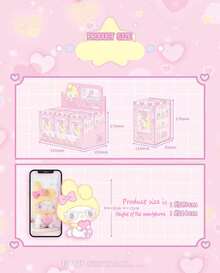 Miniso TOPTOY Sanrio Melody 50周年系列毛绒收藏盲盒公仔 - 彩色 - 查看 11