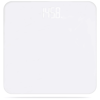 Hidden Screen Scale For Body Weight, Digital Bathroom Scale With Backlit LED Display, Batteries Included,Capacity Up To 400 Lbs,High Precision Measurements,White/Black