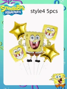 SPONGEBOB 1/5 pièces Nouveaux ballons en film d'aluminium sur le thème de la série animée Bob l'éponge, le meilleur décor de fête pour créer une ambiance festive pour vos amis. Décoration parfaite pour une fête, la maison, la chambre. Cadeau idéal pour Noël, la Saint-Valentin, une remise de diplôme pour votre petite amie.