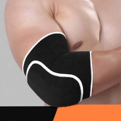 2PCS Sports Protective Sleeve For Men's Football, Arm And Joint Protection Sleeve, Wrist And Elbow Protection, Elbow And Knee Protection, Flat Support, Thick