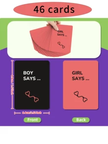 Couple Fun Entertainment Game Cards - 46 Scratch Dialogue Cards To Enhance Relationship Communication, Unlock Romantic Gifts, Send Warm Moments, Party Entertainment Game Cards, Party Event Game Cards, Suitable For Thanksgiving, Valentine's Day, Halloween, Christmas Entertainment Interaction