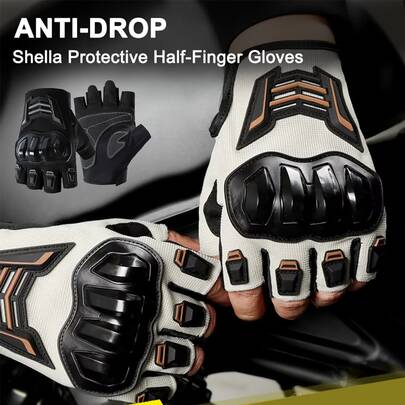 1 Pair Unisex Motorcycle Riding Gloves, Touchscreen Compatible, Winter Protective Gloves, Suitable For Off-Road Motorcycles And Racing