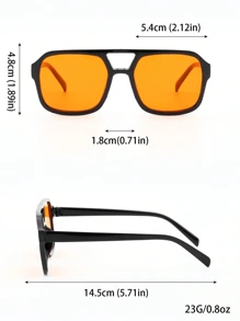 1 par de gafas de moda de verano para hombres con marco de PC personalizado, bisagras de metal, adecuadas para atuendos de moda, decoración de fiestas, viajes al aire libre, vacaciones en la playa