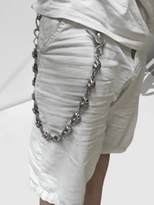 2025 New Model Original Double Snake Skull Pants Chain Fashion Male Woman Rock And Roll Y2K Luxury Accessories Key Chain