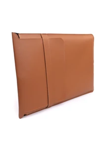 Capa Case Para Notebook Luvas Pasta Couro Caramelo e Black Francabags - Caramelo - Visão 7