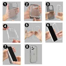 TELOPEN Được thiết kế từ tính cho ốp lưng dòng iPhone, ốp lưng điện thoại chống sốc siêu bền, chống rơi, ốp lưng bảo vệ trong suốt ba lớp tương thích với dòng iPhone Quà tặng cho gia đình, bạn bè, trẻ em, sinh nhật, mùa xuân, ngày lễ, bạn trai, bạn gái, ngày lễ tình nhân - Xám - Xem 11