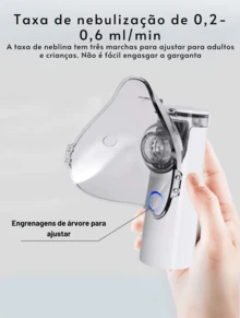 Inhaler Nebulizer Machine Portable Nebulizer Adult Children Silent - 白色 - 查看 8