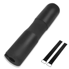 1 pieza Almohadilla de espuma gruesa para barra - Almohadilla para barra para sentadillas, elevaciones de cadera y zancadas - Almohadilla de apoyo de espuma para barra de sentadillas y hombros para mayor comodidad, perfecta para entrenamiento en el gimnasio, levantamiento de pesas - Negro, Rosa