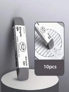 3 件装磨砂半砂橡皮擦 | 学生适用钢笔和中性笔橡皮擦 | 考试级干净，无残留 | 两用可擦设计 - 彩色 - 查看 1