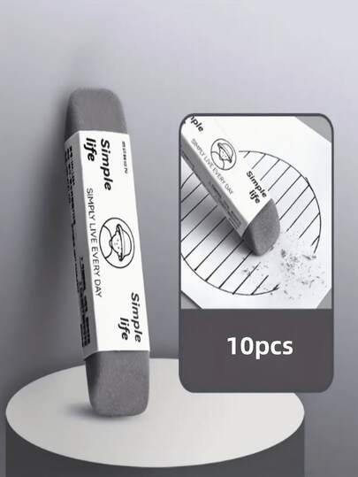 3Pcs Frosted Semi-Sand Eraser | Pen & Gel Pen Eraser For Students | Exam-Grade Clean, No Residue | Dual-Purpose Erasable Design