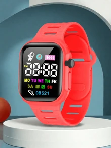 2 Stück/1 Stück Farbbildschirm Elektronische Uhr Koreanische Mode Coole Laterne für Jungen und Mädchen Paare Wald Elektronische Uhr, die beste Wahl für Halloween, Weihnachten, Valentinstag, Muttertag, Urlaubsgeschenke