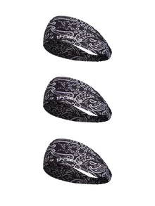 WRELS 1 件宽设计高弹性简约纯色运动头带，骑行跑步健身发带男女通用