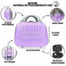 Set De Maletas De Mano Más Dos Neceseres - Lila Púrpura - Ver 5