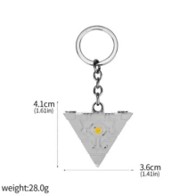 1 件动漫游戏王钥匙扣武藤游戏大尺寸 3D 千年拼图千年轮智慧吊坠钥匙圈男女饰品
