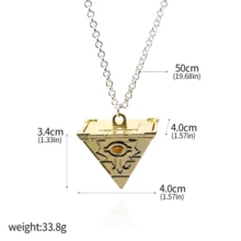 1 件动漫游戏王钥匙扣武藤游戏大尺寸 3D 千年拼图千年轮智慧吊坠钥匙圈男女饰品