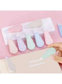 Macaron Color Correction Tape, Student Smear Correction Error Correction Tape For Instant Correction, Cute Correction Belt Mini Candy Color Student Correction Tape, Easy To Carry, Gifts For Beginning And Graduation Back To School