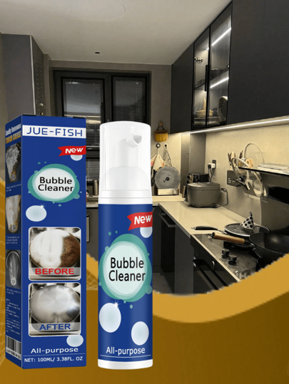 Limpiador de espuma desengrasante de uso pesado, multiusos para cocina, horno y eliminación de grasa