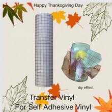 1 Roll 30cm X 500cm / 30cm X 60cm Permanent Self-Adhesive Vinyl Sticker Transfer Tape, Suitable For Party Decorations, Stickers, Craft Cutting, Car Decals DIY - Red - View 5