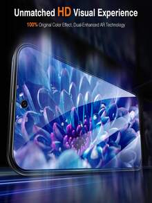 2PCS HD Clean Room Tempered Glass Compatible With Iphone 17/ Compatible With Samsung Galaxy/Compatible With Xiaomi/Redmi 15c/POCO Compatible With HUAWEI/Honor No Bubbles, Easy To Stick, Durable And Firm, Smooth Bare Machine Feel, Screen Anti Spy Glass Protection Film Shell - Clear - View 5