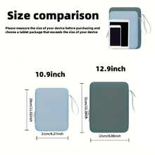10.9英寸和12.9英寸平板电脑便携包，防震设计，多口袋，兼容iPad 11/10/10.9英寸、7/8/9/10.2英寸、Mini 7/6、Air 11(M2)、Pro 12.9英寸，符合人体工学的手柄，柔粉色设计，适合旅行、工作和学习。 - 彩色 - 查看 6